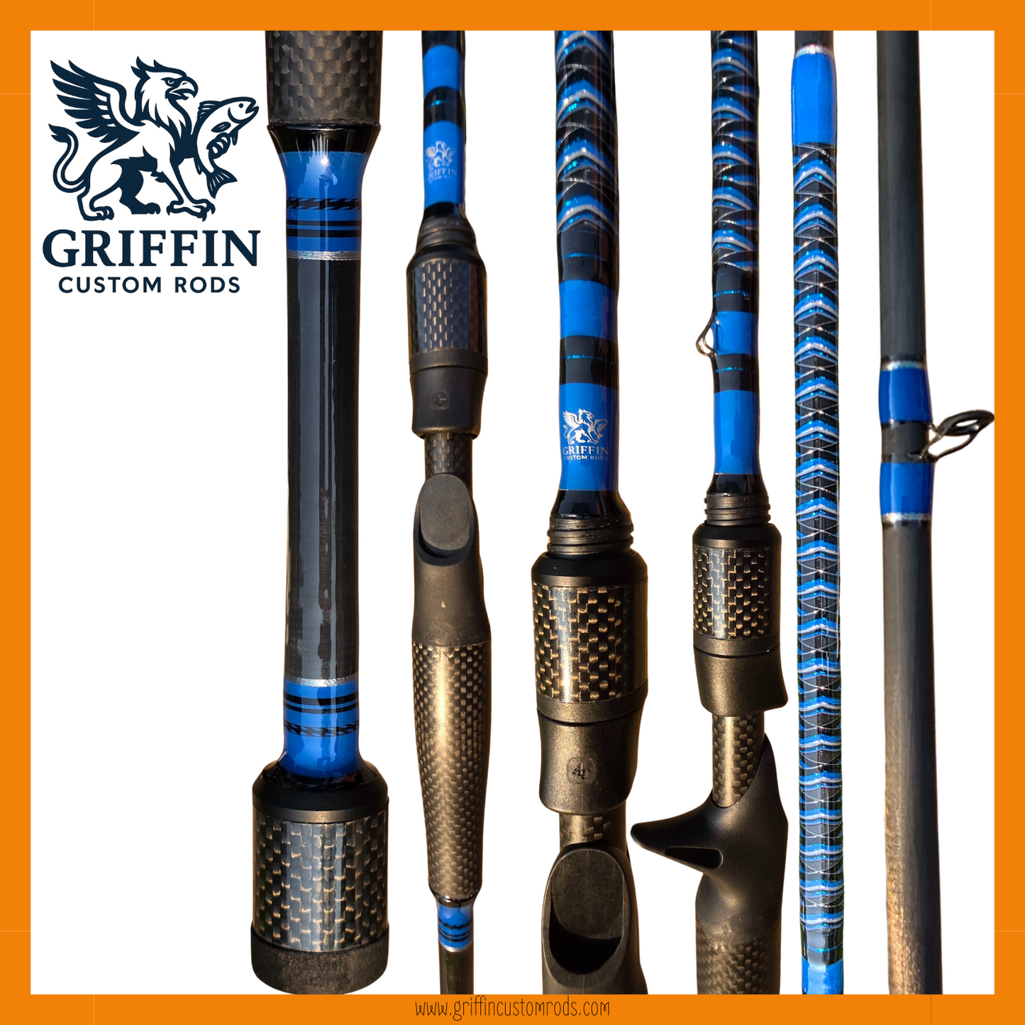 Prebuilt Rod - Casting - Saw Blade and Chevron