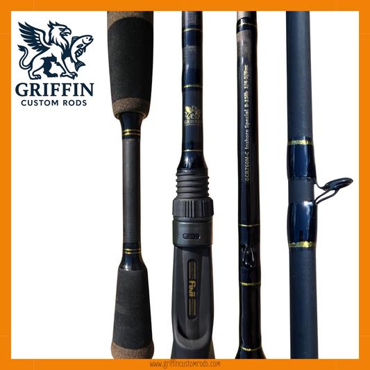 Prebuilt Casting Rod - Black and Gold