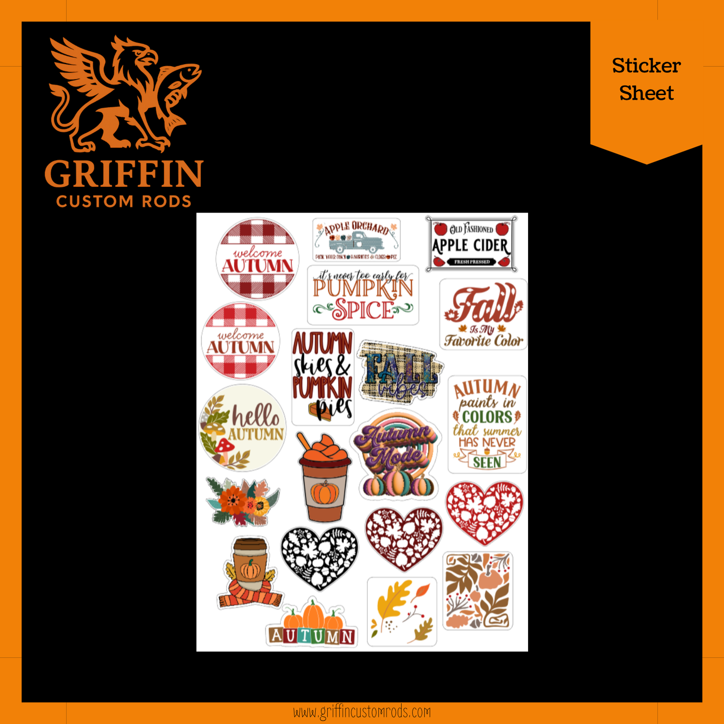 Love of Autumn Sticker Sheet