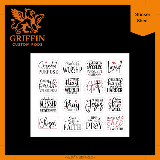 Christian Quotes Sticker Sheet