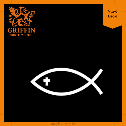Jesus Fish - Cross Vinyl Decal