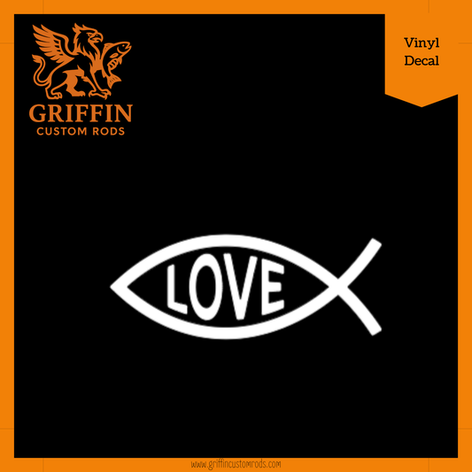 Jesus Fish - Love Vinyl Decal