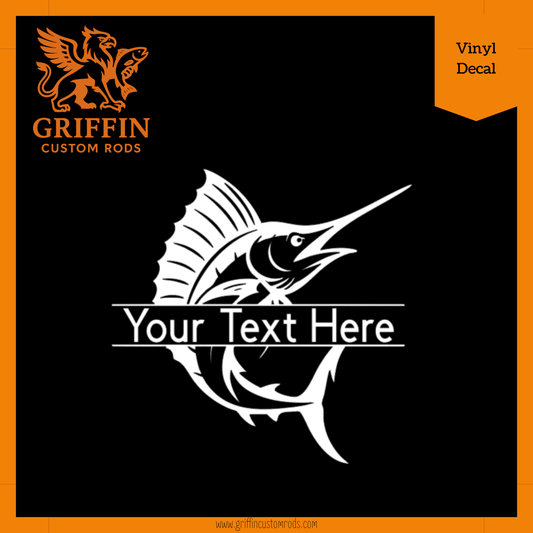 Custom Swordfish Vinyl Decal