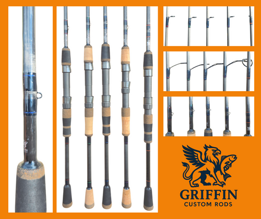 PreBuilt Spinning Rod (Blue)