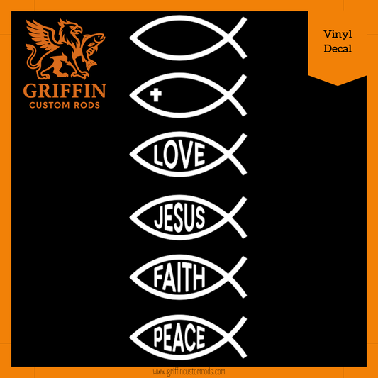 Jesus Fish - Love Vinyl Decal