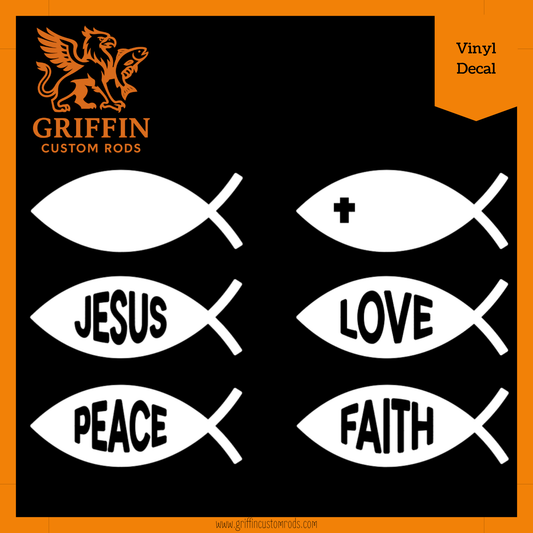 Jesus Fish - Vinyl Decal - Solid Collection